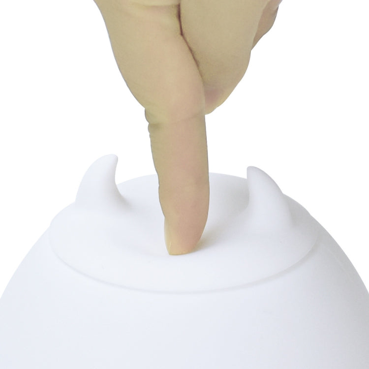 USB Charging Cartoon LED Silicone Colorful Pat Light Bedside Night Light(Monster)