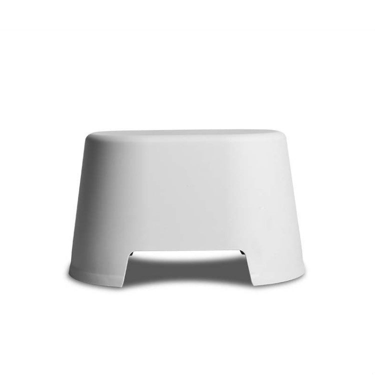 Plastic Stool Children Bathroom Non-slip Small Stool Living Room Shoe Stool, Size:33x25.5x19.5cm(Gray)