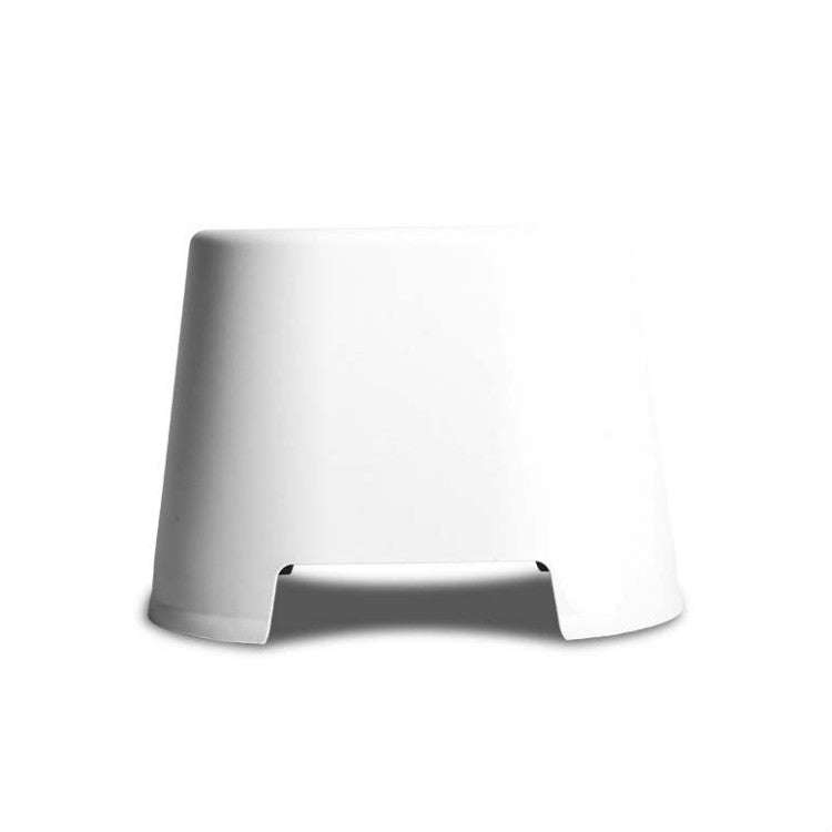 Plastic Stool Children Bathroom Non-slip Small Stool Living Room Shoe Stool, Size:34x26.2x24.5cm(White)