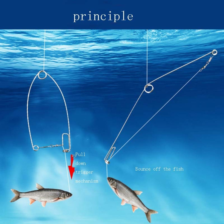 10 PCS Automatic Fishing Device Fishing Hook Lazy Hook Fishing Device