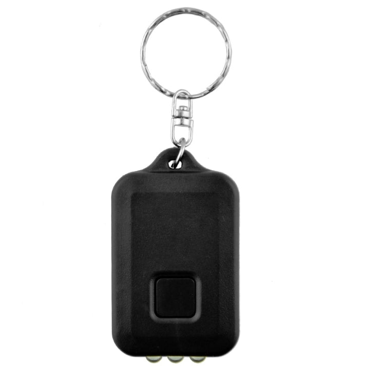 4 PCS Amorphous Silicon Solar LED Portable Keychain Three Lights Mini Flashlight, Random Color Delivery