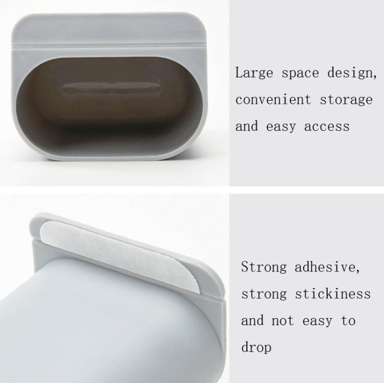 6 PCS Sticky Pen Holder Desktop Can Hang Pen Case Office Stationery Storage And Sorting Box Random Colour