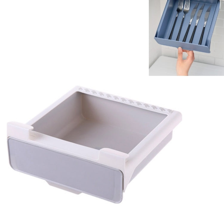 2 PCS Hidden Drawer Storage Box Sticky Cabinet Partition Hanging Storage Box