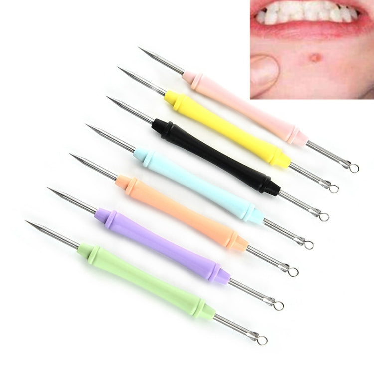 10 PCS Stainless Steel Acne Needle Beauty Tools(Color Random Delivery)