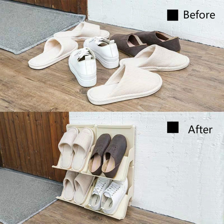 2 PCS Home Multi-layer Simple And Small Space-saving Shoe Rack