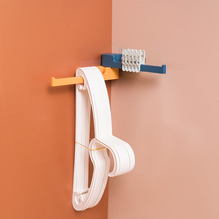 3 PCS Multifunctional Rotating Hanger Storage Balcony Rack Household Wall-mounted Shelf Random Colour