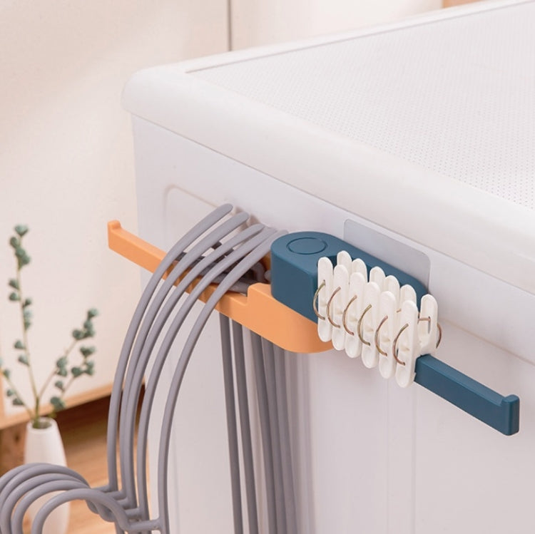 3 PCS Multifunctional Rotating Hanger Storage Balcony Rack Household Wall-mounted Shelf Random Colour