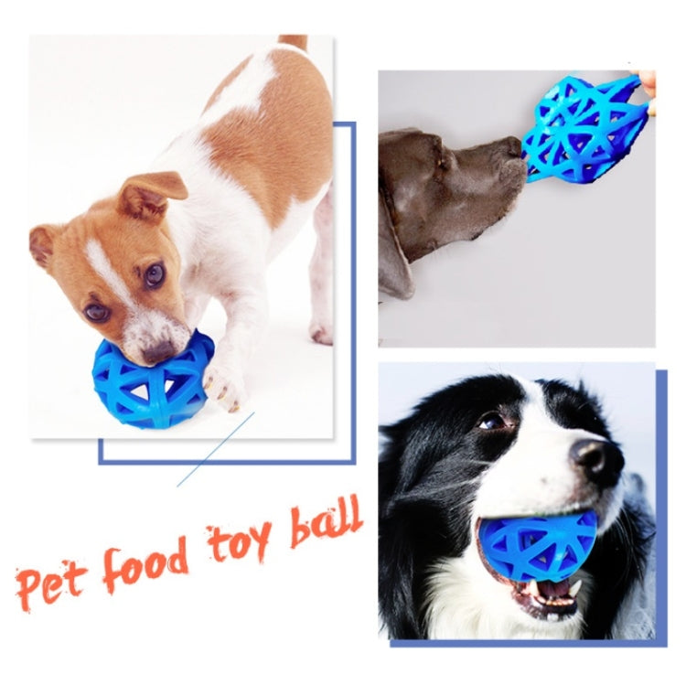 2 PCS Hollow Food Leaking Toy Ball Bite-resistant Molar Teeth Cleaning Pet Dog Toy
