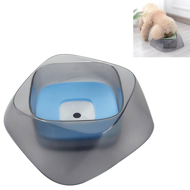 Cat Dog Food Bowl Pet Buoyancy Water Bowl Pet Supplies(Blue)