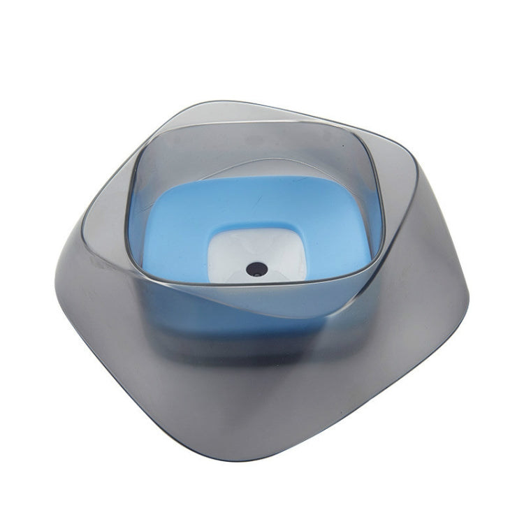 Cat Dog Food Bowl Pet Buoyancy Water Bowl Pet Supplies(Blue)