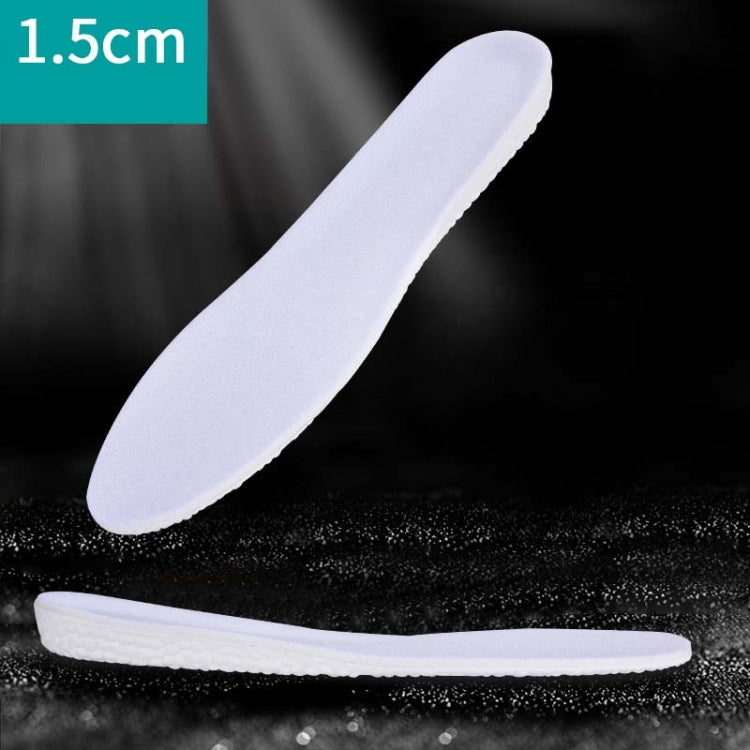 5 Pairs Inner Increased Insoles Sports Shock Absorption Increased Breathable Sweat-absorbent Deodorant Invisible Pad, Thickness:1.5cm