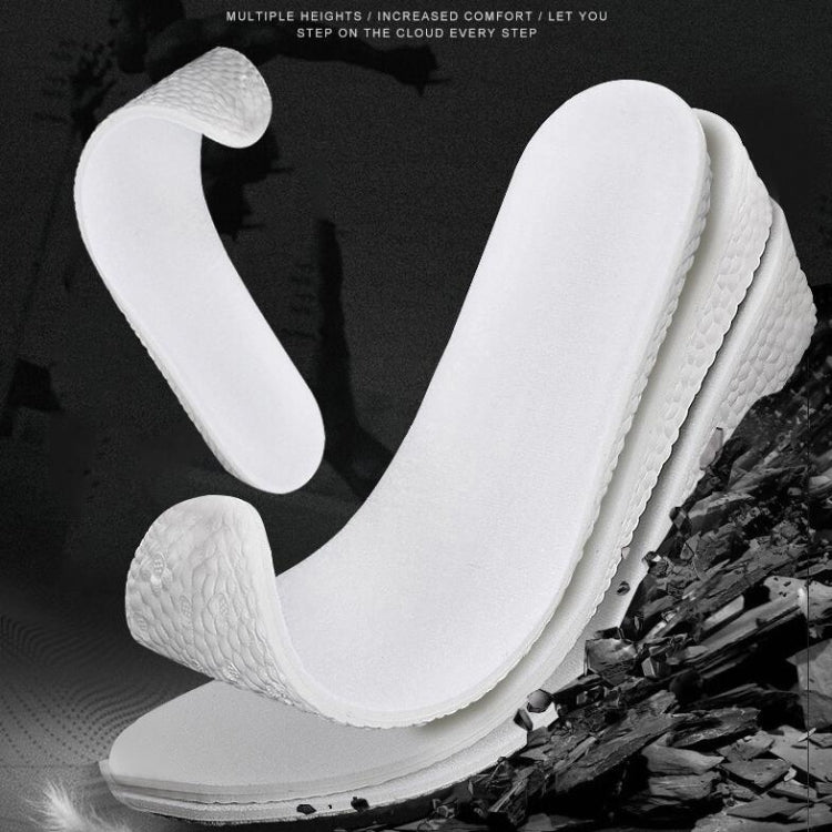 5 Pairs Inner Increased Insoles Sports Shock Absorption Increased Breathable Sweat-absorbent Deodorant Invisible Pad, Thickness:3.5cm
