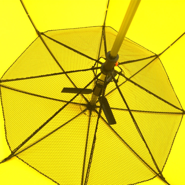 Sunscreen Spray Fan Umbrella Anti-ultraviolet Sunshade Long Handle Sun and Rain Umbrella, Colour: Rose Red