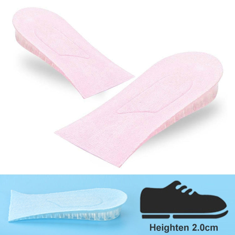 10 Pairs JF101 Invisible Transparent Silicone Heightening Pad Heel Heightening Insole Shock Absorption Half Pad, Specification:One Layer