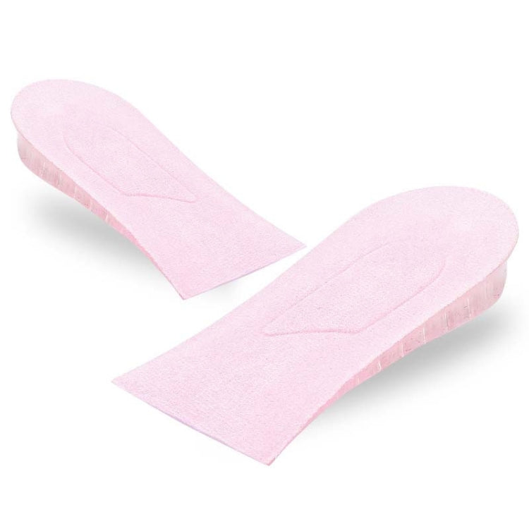 10 Pairs JF101 Invisible Transparent Silicone Heightening Pad Heel Heightening Insole Shock Absorption Half Pad, Specification:One Layer