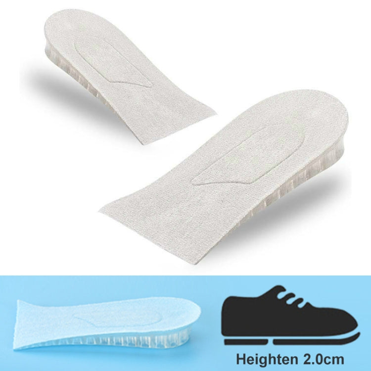 10 Pairs JF101 Invisible Transparent Silicone Heightening Pad Heel Heightening Insole Shock Absorption Half Pad, Specification:One Layer