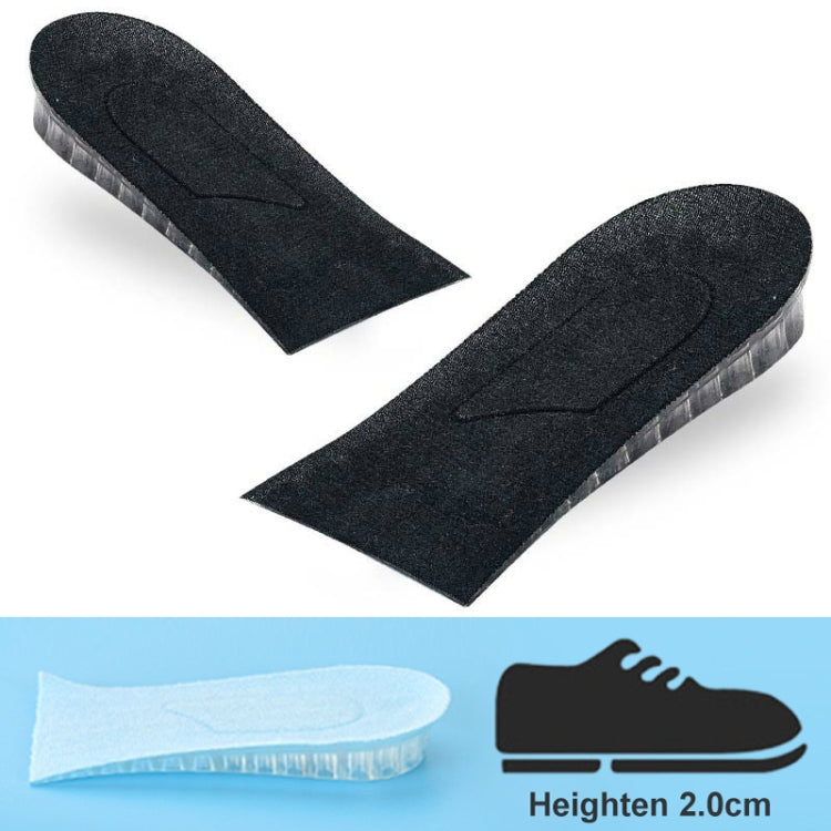 10 Pairs JF101 Invisible Transparent Silicone Heightening Pad Heel Heightening Insole Shock Absorption Half Pad, Specification:One Layer