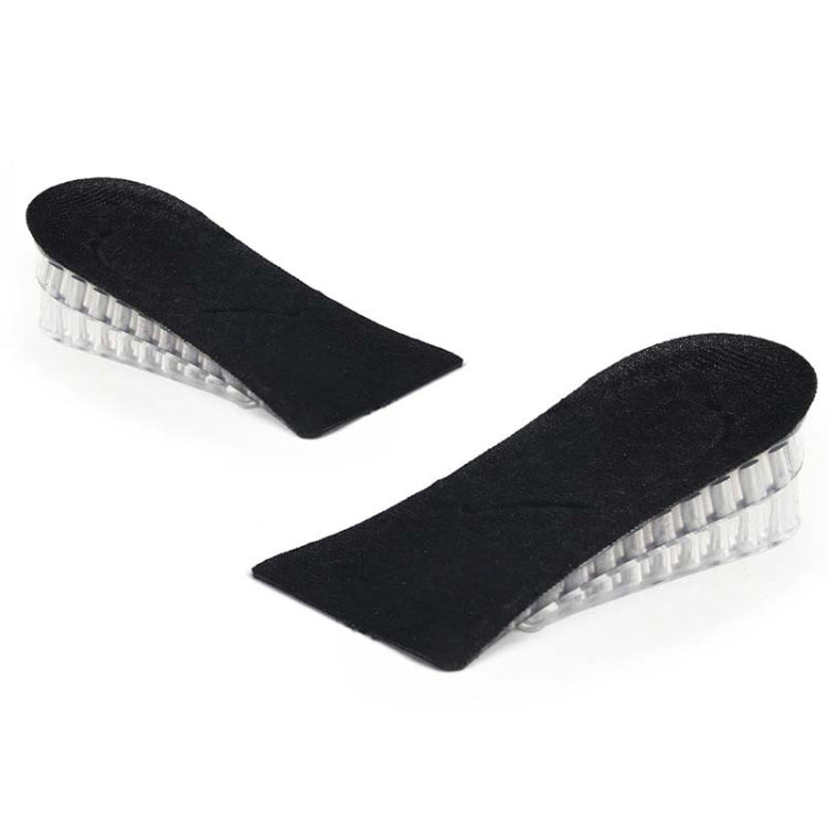10 Pairs JF101 Invisible Transparent Silicone Heightening Pad Heel Heightening Insole Shock Absorption Half Pad, Specification:One Layer
