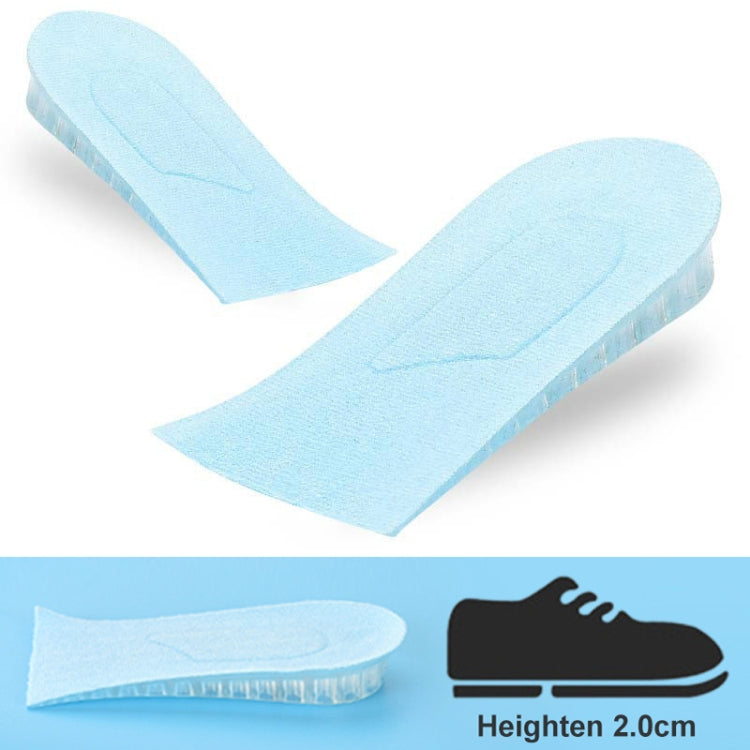 10 Pairs JF101 Invisible Transparent Silicone Heightening Pad Heel Heightening Insole Shock Absorption Half Pad, Specification:One Layer