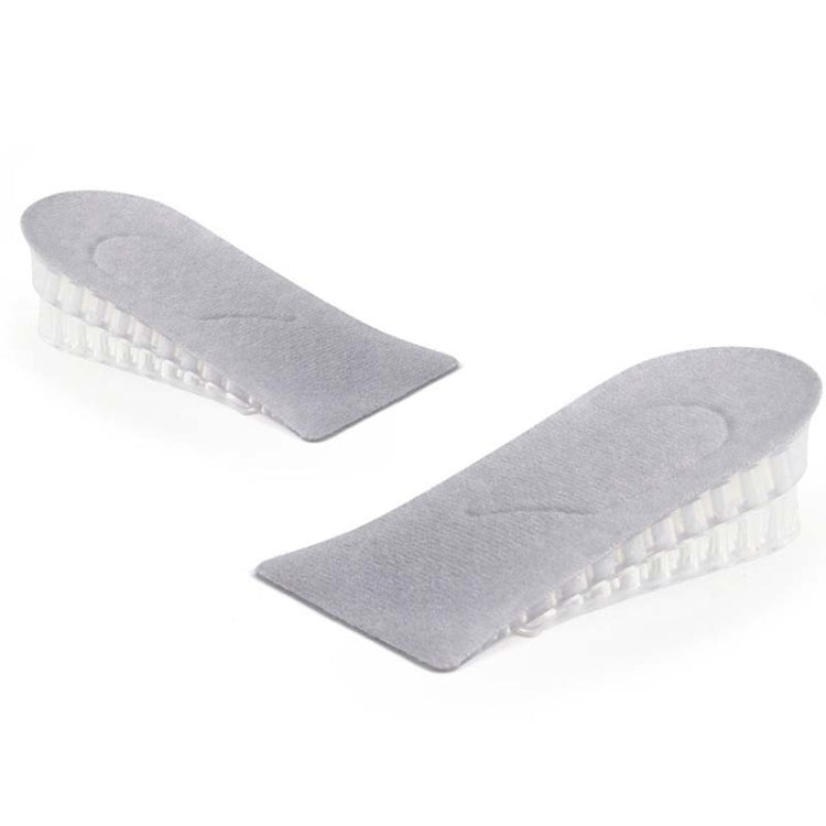 10 Pairs JF101 Invisible Transparent Silicone Heightening Pad Heel Heightening Insole Shock Absorption Half Pad, Specification:Two Layer