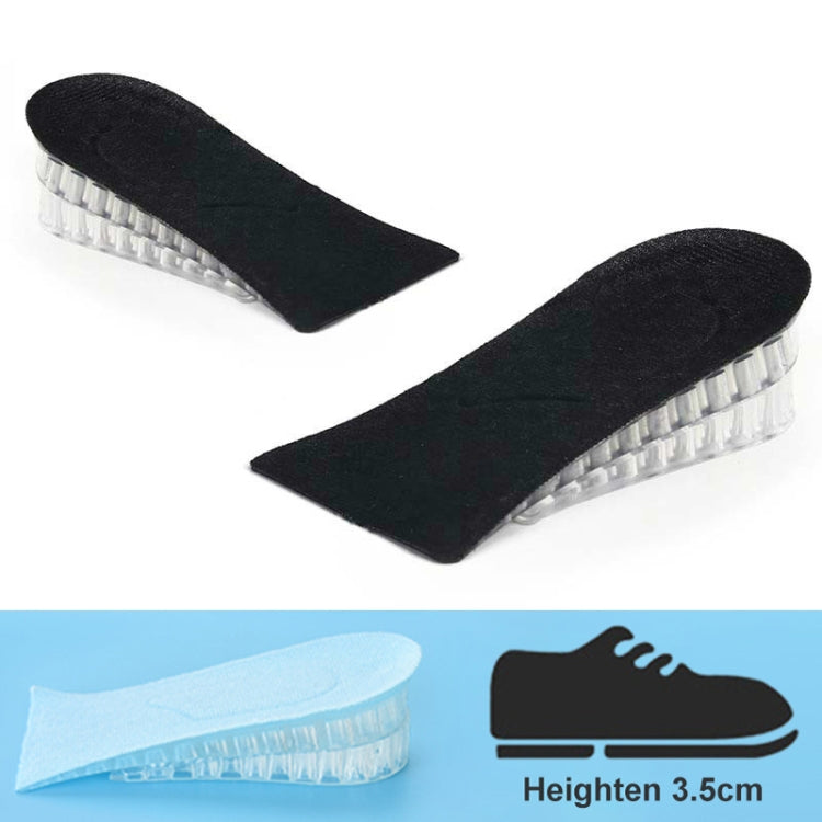10 Pairs JF101 Invisible Transparent Silicone Heightening Pad Heel Heightening Insole Shock Absorption Half Pad, Specification:Two Layer