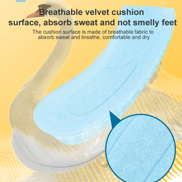 10 Pairs JF101 Invisible Transparent Silicone Heightening Pad Heel Heightening Insole Shock Absorption Half Pad, Specification:Two Layer