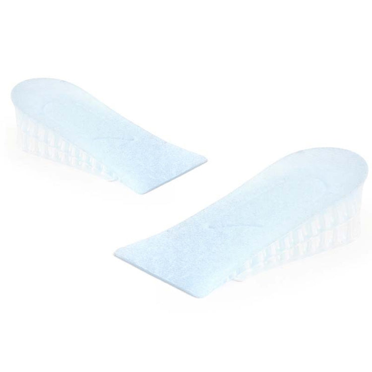 10 Pairs JF101 Invisible Transparent Silicone Heightening Pad Heel Heightening Insole Shock Absorption Half Pad, Specification:Two Layer