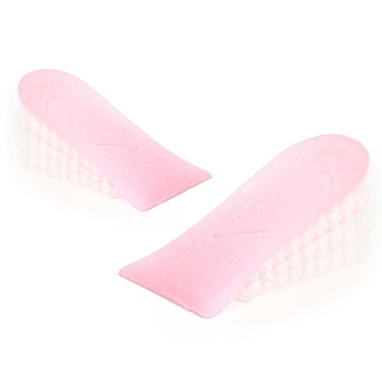 10 Pairs JF101 Invisible Transparent Silicone Heightening Pad Heel Heightening Insole Shock Absorption Half Pad, Specification:Three Layer