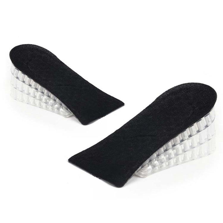 10 Pairs JF101 Invisible Transparent Silicone Heightening Pad Heel Heightening Insole Shock Absorption Half Pad, Specification:Three Layer