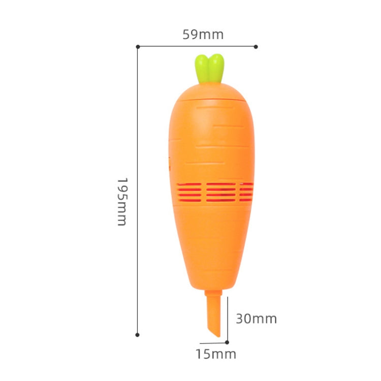 C501 Wireless Car Carrot Vacuum Cleaner USB Charging Desktop Keyboard Cleaning Mini Vacuum Cleaner(Blue)