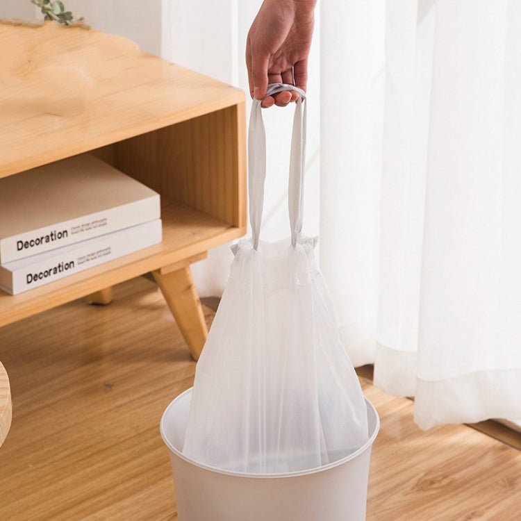 6 PCS Portable Drawstring Garbage Bag Thickened Household Disposable Automatic Closing Kitchen Plastic Bag