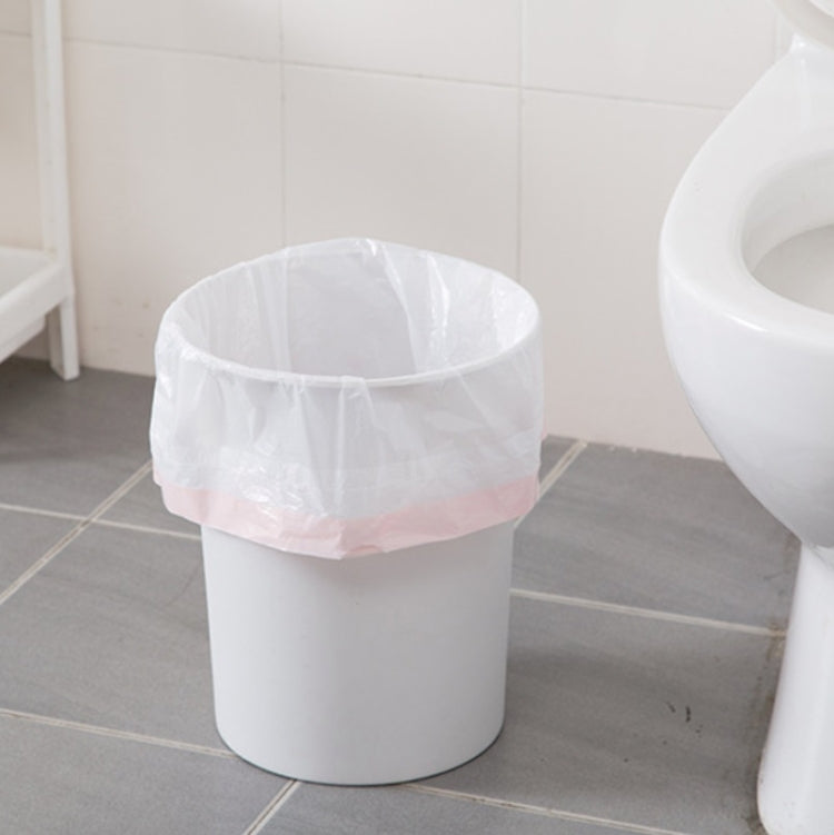 6 PCS Portable Drawstring Garbage Bag Thickened Household Disposable Automatic Closing Kitchen Plastic Bag