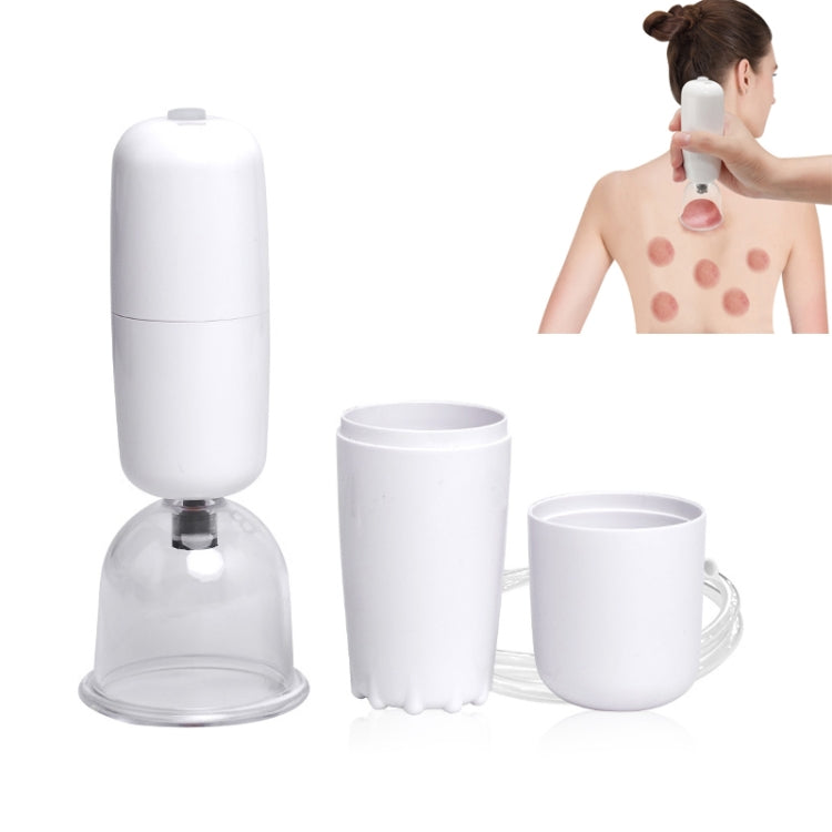 Electric Scraping Instrument Cupping Device Dredging Meridian Household Suit(White)