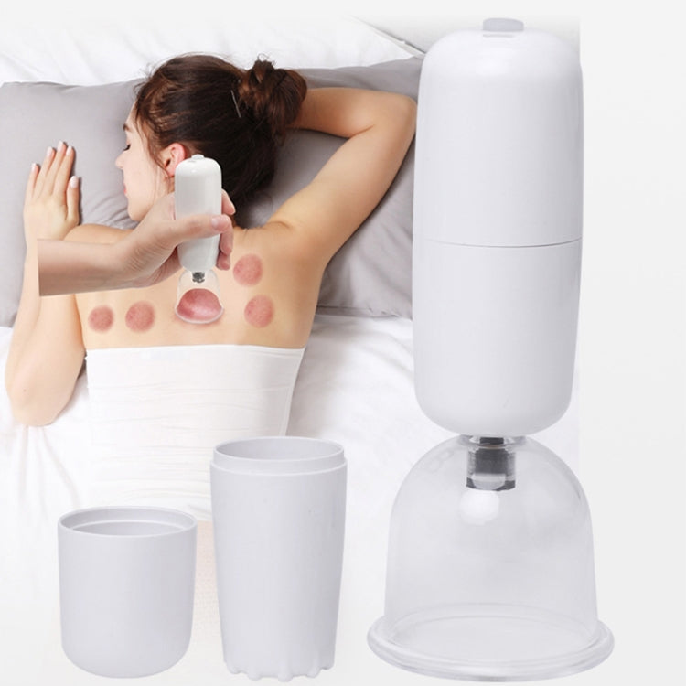 Electric Scraping Instrument Cupping Device Dredging Meridian Household Suit(White)