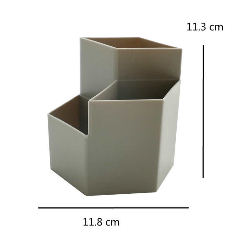 4 PCS Multifunctional Storage Box Hexagonal Pen Holder Plastic Desktop Student Office Supplies Random Colour