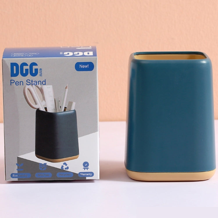 3 PCS Two-color Splicing Pen Holder Office Makeup Desktop Multifunctional Storage Tube Random Colour