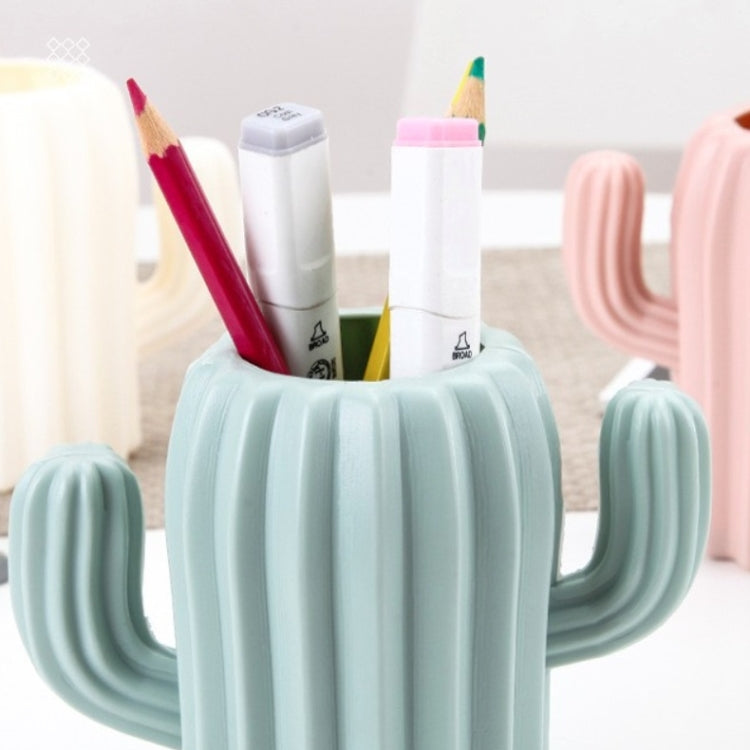 5 PCS Multifunctional Cactus Pen Holder Desk Supplies Random Colour