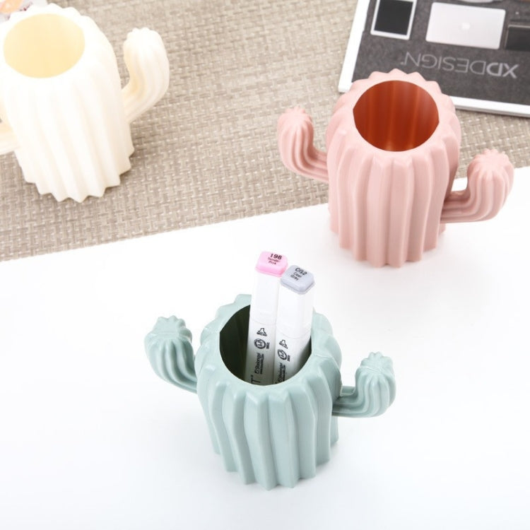 5 PCS Multifunctional Cactus Pen Holder Desk Supplies Random Colour