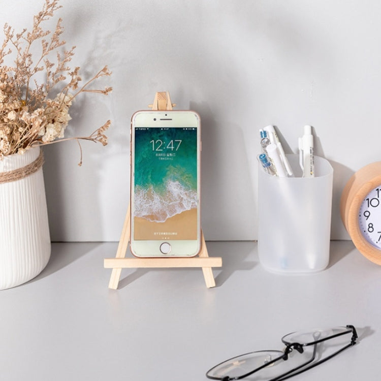4 PCS Wooden Desktop Mobile Phone Ipad Stand Flat Folding Mini Easel, Colour: Small