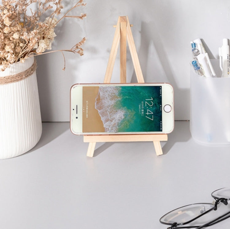 4 PCS Wooden Desktop Mobile Phone Ipad Stand Flat Folding Mini Easel, Colour: Small