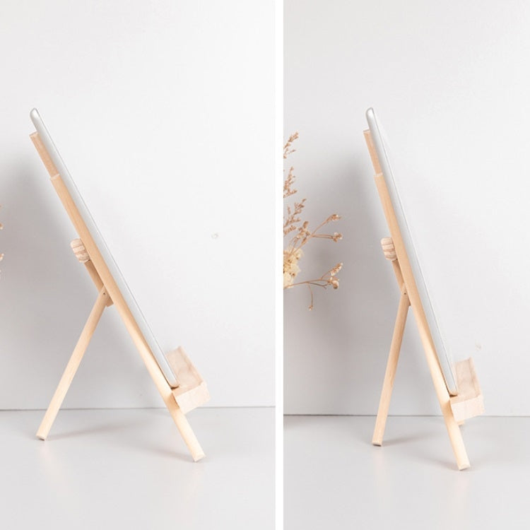 4 PCS Wooden Desktop Mobile Phone Ipad Stand Flat Folding Mini Easel, Colour: Small