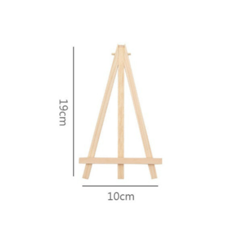 4 PCS Wooden Desktop Mobile Phone Ipad Stand Flat Folding Mini Easel, Colour: Small