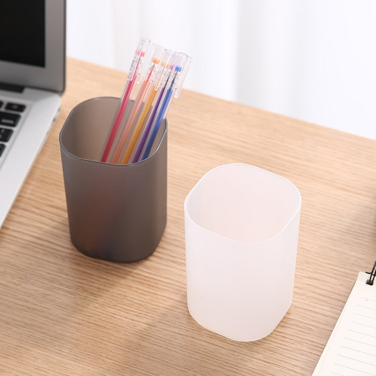 30 PCS Desktop Storage Box Transparent Pen Holder Multifunctional Office Stationery Box Random Colour