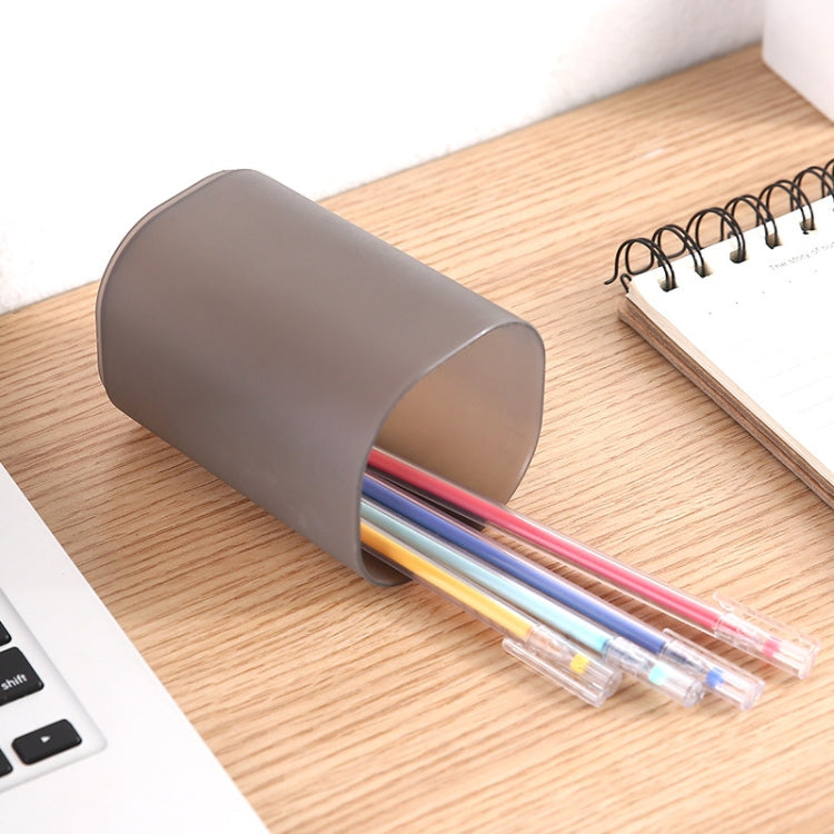 30 PCS Desktop Storage Box Transparent Pen Holder Multifunctional Office Stationery Box Random Colour