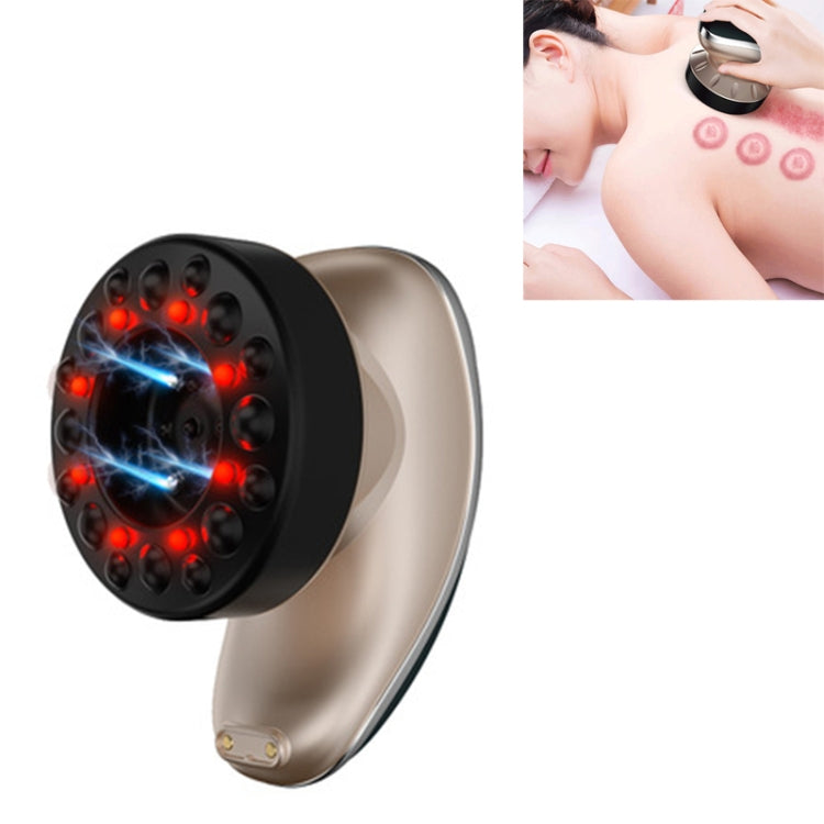Electric Health Supplies Meridian Brush Massager to Dredge Lymphatic Negative Pressure Cupping and Scraping Instrument, Colour: High matching