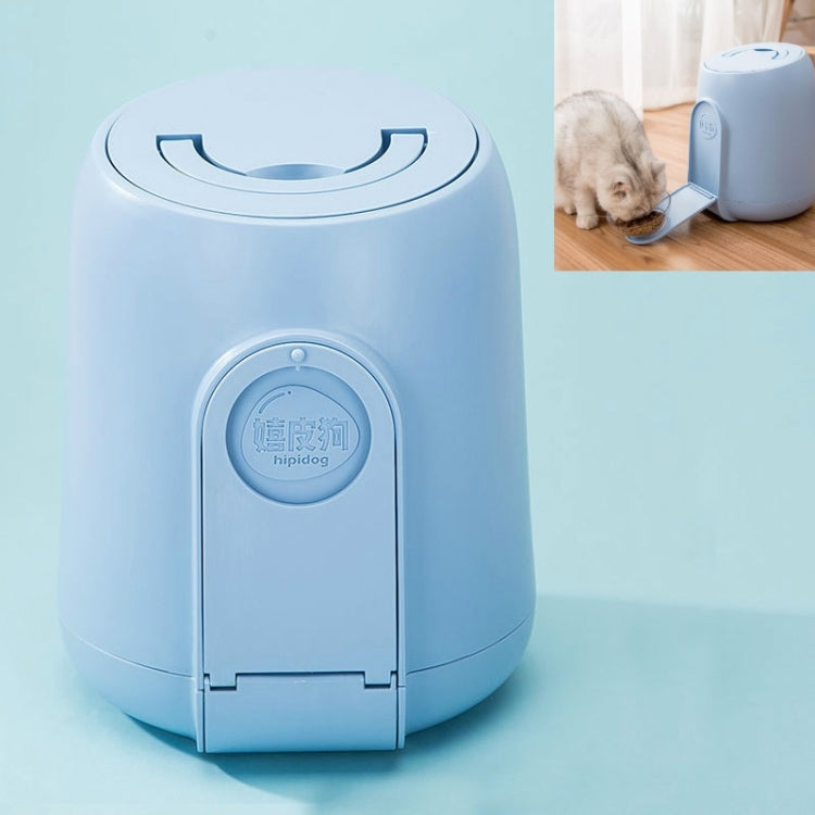 Pet Food Storage Barrel Sealed Moisture-proof Dog & Cat Food Storage Box(Blue)