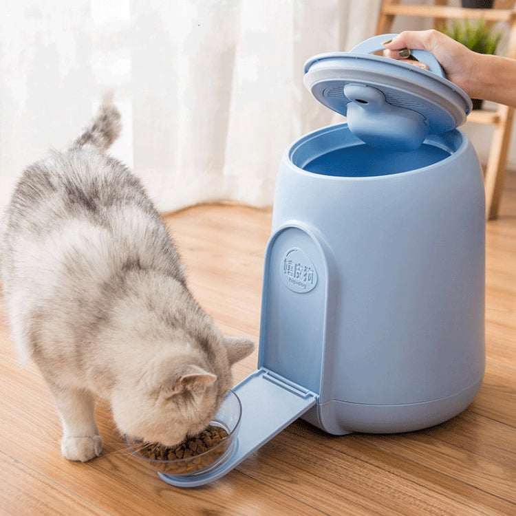 Pet Food Storage Barrel Sealed Moisture-proof Dog & Cat Food Storage Box(Blue)