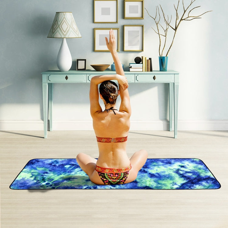 Microfiber Eco-friendly Non-slip Towel Foldable Yoga Mat Sports Drape, Size: 183 x 63cm