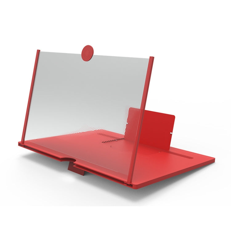 Pull-out Mobile Phone Screen Magnifier 3D Video Desktop Mobile Phone Holder, Size:12 inch
