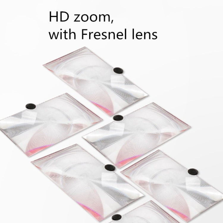 Pull-out Mobile Phone Screen Magnifier 3D Video Desktop Mobile Phone Holder, Size:12 inch